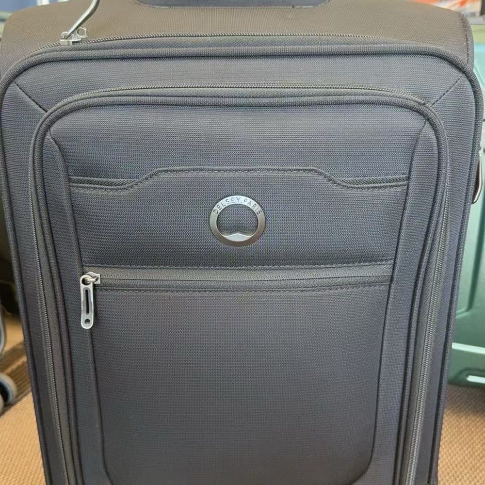 Delsey Black Carry-On Spinner Suitcase